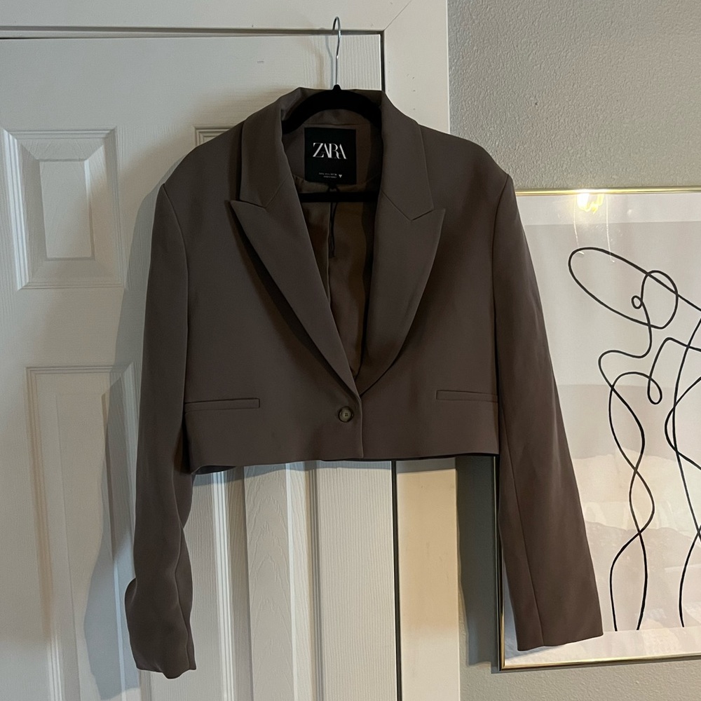 Cropped blazer jacket